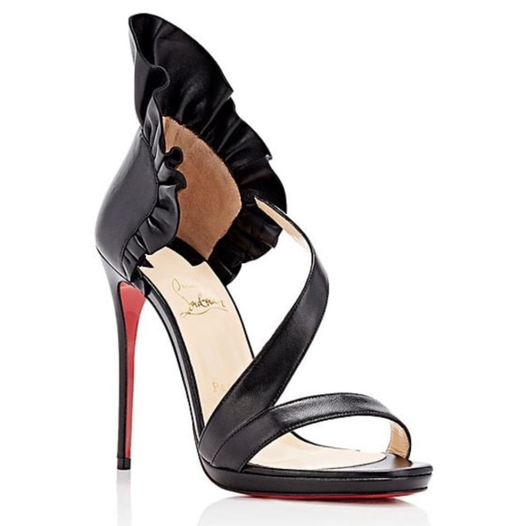 Christian Louboutin Shoes - Sz 34.5 Christian Louboutin ColAnkle Ruffle Sandal